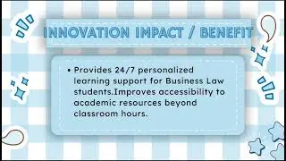 Beaambot-The Personal Tutor | A AI Chatbot For Business Law Subject To Student | IIMaCC Perak 2025