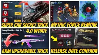 🤯50% Discount | Get Super Car Trick | Official Mythic Forge Upgrade Gun | Bgmi 4.0 Update New Timing
