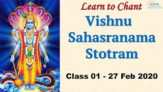 01 | Introduction | Learn to Chant Vishnu Sahasranama Stotram | Shri. Rajesh Anandaramu