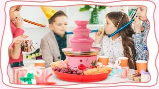 Flyseago 3 Tiers Mini Chocolate Fountain Machine with Removable Serving Tray