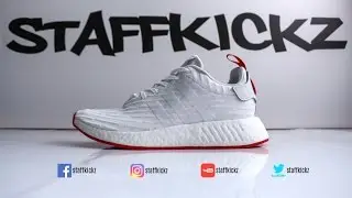 Adidas x Nmd R2 PK Primeknit Core Red/White | Detailed Look | ON FEET