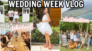 WEDDING WEEK VLOG | Rehearsal, Puerto Rico destination wedding, Hair & Makeup trial and more