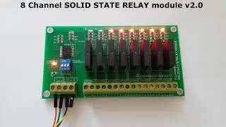 8 Channel I2C SOLID STATE RELAY module V2.0 for Arduino Raspberry