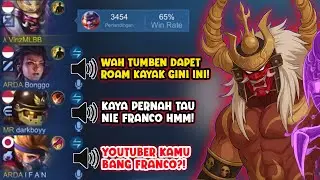 REACTION TEAM SOLO PLAYER DISAAT GUA PAKAI HERO FRANCO DAN KALI INI 99% ACCURACY HOOK PERFECT!