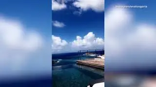 Video: Eva Longoria spends her Easter Sunday on beach in St. Barts