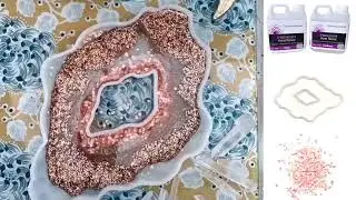 How to: Create a Resin Art Geode using our Freeform Silicone Mould, Glitter and Epoxy Resin