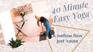 40 Minute Slow Vinyasa Yoga Flow | Side and Front Body Space and Opening