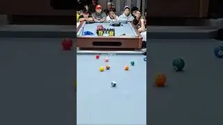 Bank shot and perfect cue ball position on the 2 ball...#billiards#bankshot#8ballpool#positioning