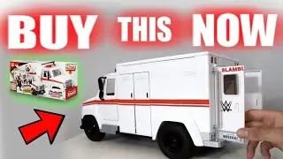 BEST TRUCK For Action Figures! 1:12th Scale WWE Wrekkin' Slambulance Vehicle by Mattel Toy Review