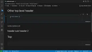 VS Code tips &mdash;&nbsp;Folding notebook sections