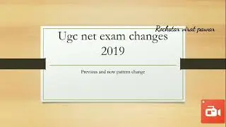 UGC-NET exam pattern change 2019
