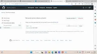 Token Generation in GitHub