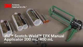 3M&trade; Scotch-Weld&trade; EPX Manual Applicator 200 mL/400 mL - How To Use