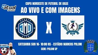 🏟️ COPA NOROESTE 2026 ⛔JMD-B X MOVIMENTO JOVEM 🛑 SUB 16
