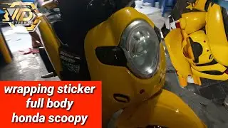 HONDA SCOOPY | PEMASANGAN SKOTLET FULL BODY | WRAPPING STICKER