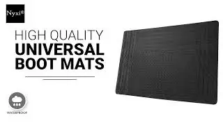 Nyxi | Universal Rubber Car Boot Mat Liner 120x80cm Heavy-Duty Non-Slip Waterproof