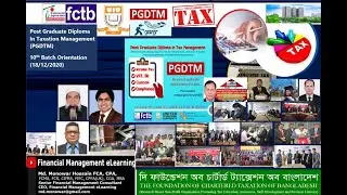 PGD in Taxation Management (PGDTM) 10th Batch Orientation (18/12/2020)