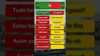 Learn Portuguese! Portuguese Phrases Everyone Should Know #learnportuguese #languagetips #shorts