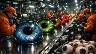 From Liquid to Lens 👁️ | Amazing Color Contact Lens Manufacturing Process