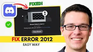 Discord Error 2012 Fixed | Can't Stream? Try This