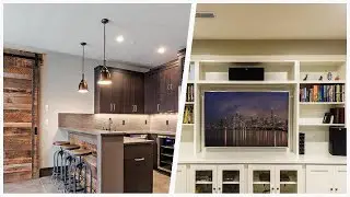 75 Mid-sized Basement With No Fireplace Design Ideas You'll Love 🔴