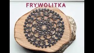 Frywolitka, podkładka pod kubek