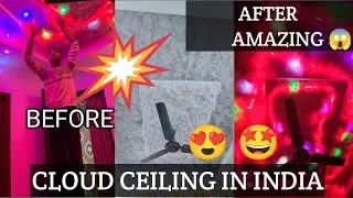 DIY TikTok CLOUD CEILING |  cloud ceiling in india 🔥 | Harshit Pandat |