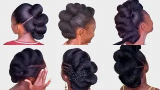 SIMPLE ELEGANT MOHAWK UPDO STYLES FOR NATURAL HAIR | Summer hairstyles
