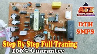How To Repair DTH Power Supply Step By Step || Smps Power Supply Repairing Of D2h Receiver