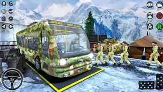 Real Indian Bus Simulator 2020 - Army Soldiers Transport Bus - Android Gameplay