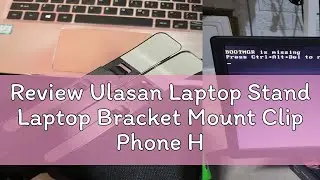 Review Ulasan Laptop Stand Laptop Bracket Mount Clip Phone Holder Magnetic Adjustable Bracket Alumi