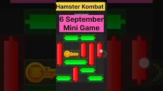 || 6 September Daily Mini Game Hamster Combat 🐹😺😾||