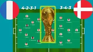 Tunisia vs Australia | France vs Denmark | Line Up and Match Prediction  2