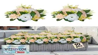 VEVOR Flower Ball Arrangement Bouquet 10 PCS 9.5 Inch Diameter Artificial Flower Balls