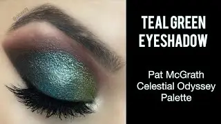 Pat McGrath Celestial Odyssey palette tutorial: Teal & Green eyeshadow