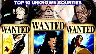 One Piece - TOP 10 Highest Unknown Wanted/Bounties - Predictions/Theory HD