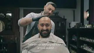 Skaldet p&aring; toppen.
