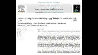 Nigeria's Renewable Leapfrog - How Solar and Batteries Change the Country's Future