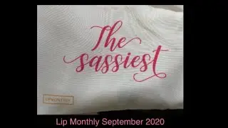 Lip Monthly Unboxing September 2020