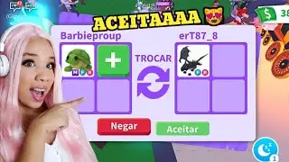 TROCAS NO ADOPT ME- OFERTAS BOAS POR TARTARUGA MEGA NEON E GOLDEN LADYBUG NEON