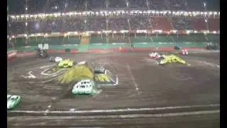 MONSTER JAM 2009 CARDIFF FREESTYLE PT1