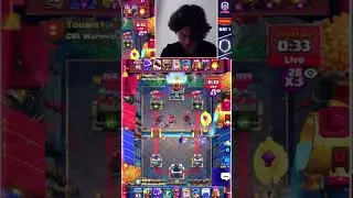 TOURIST Cold reaction against SOSA #shorts #crl #crlwarmup #clashroyale