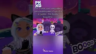 PK XD: Fiz a Miss&atilde;o de tirar foto com Esqueleto e ganhei o Pet #pkxdbr #pkxd #pkxdhalloween