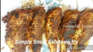 Small fish tawa fry with simple ingredients