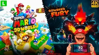 [4K] SUPER MARIO 3D WORLD + BOWSER'S FURY + BATE PAPO COM OS INSCRITOS