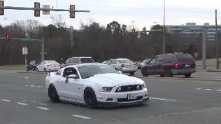 Loud Procharged 2014 Mustang GT Revs and Accelerations