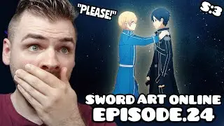 FINAL ENDING??!!! | Sword Art Online | Episode 24 | SEASON 3 ALICIZATION | New Anime Fan | REACTION!