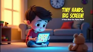 📱 A Little Boy & His Mobile Phone &ndash; Tiny Hands, Big Screen | Kids Poem 🎶