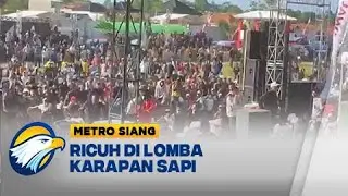 Ricuh Akibat Satu Peserta Tak Puas Dengan Putusan Panitia di Lomba Karapan Sapi - [Metro Siang]