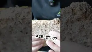 Ist das Asbest oder nicht..? 😳 #bau #handwerk #gef&auml;hrlich #asbest #achtung #diy #umbau